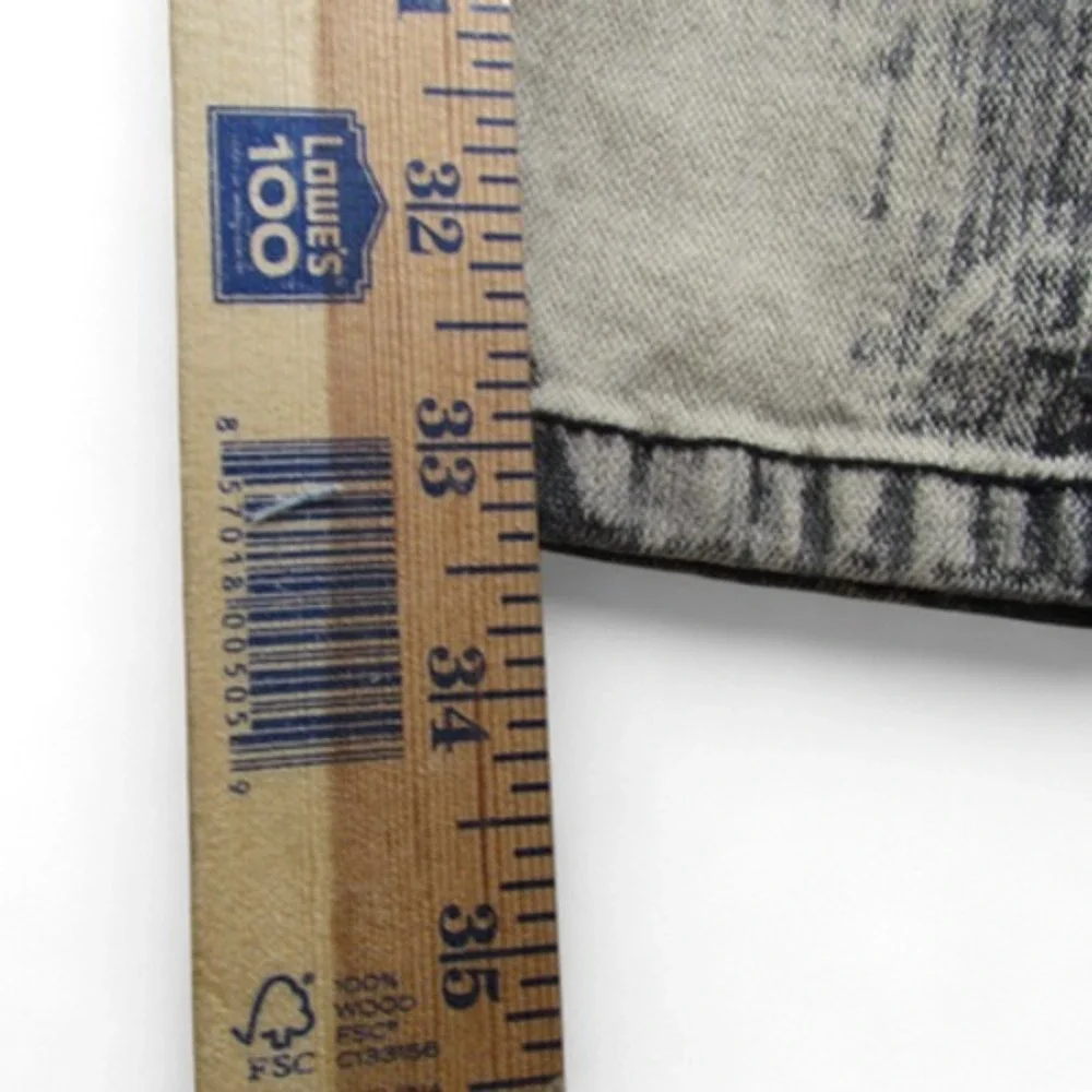 Ten25 Jeans Mens 13/14 Black Gray‎ Distressed Stretch Denim Biker Moto Pants Zip